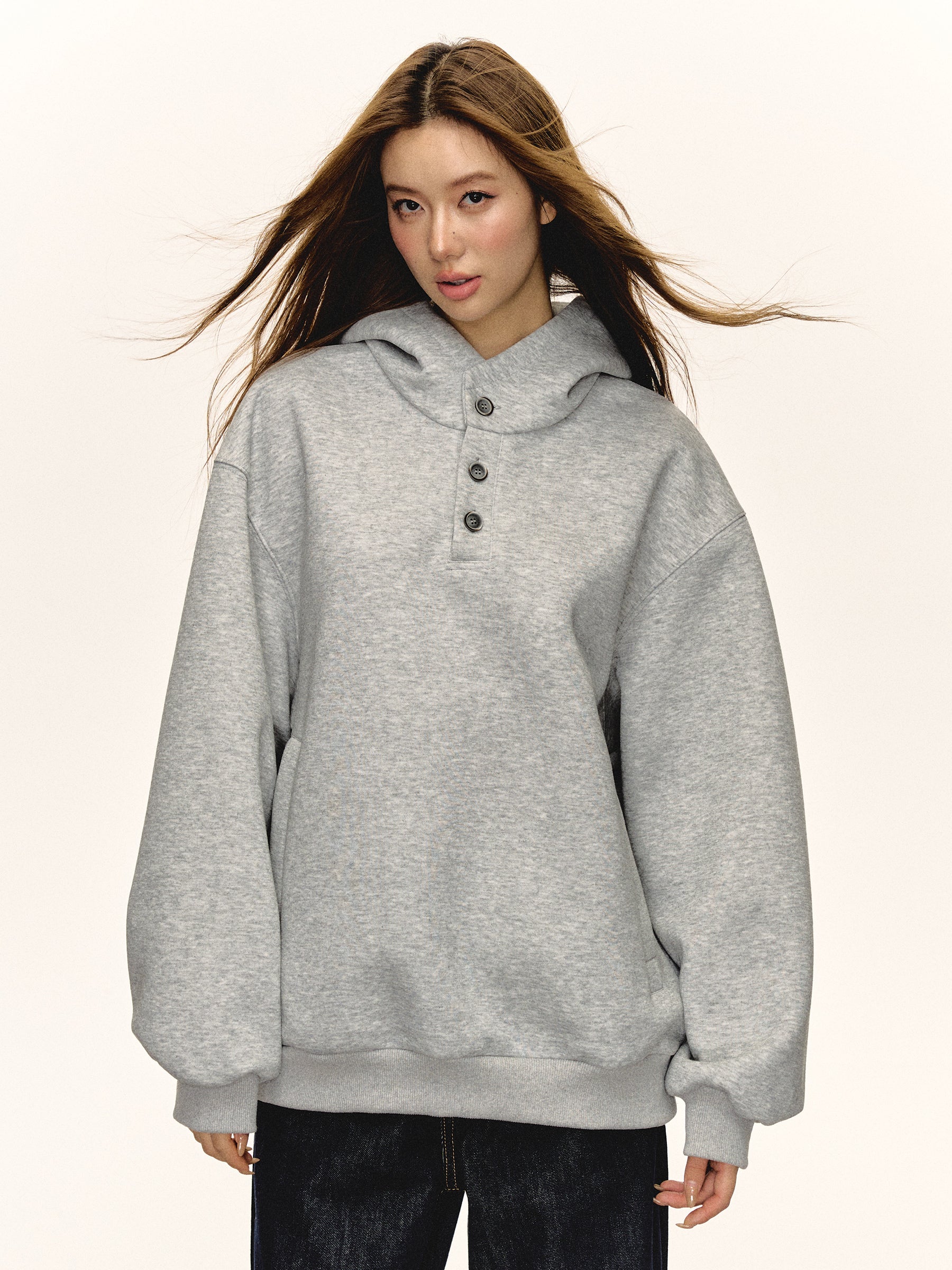 Retro Loose Fit Hoodie for Women Fall Casual Pullover Trendy Sweatshirt