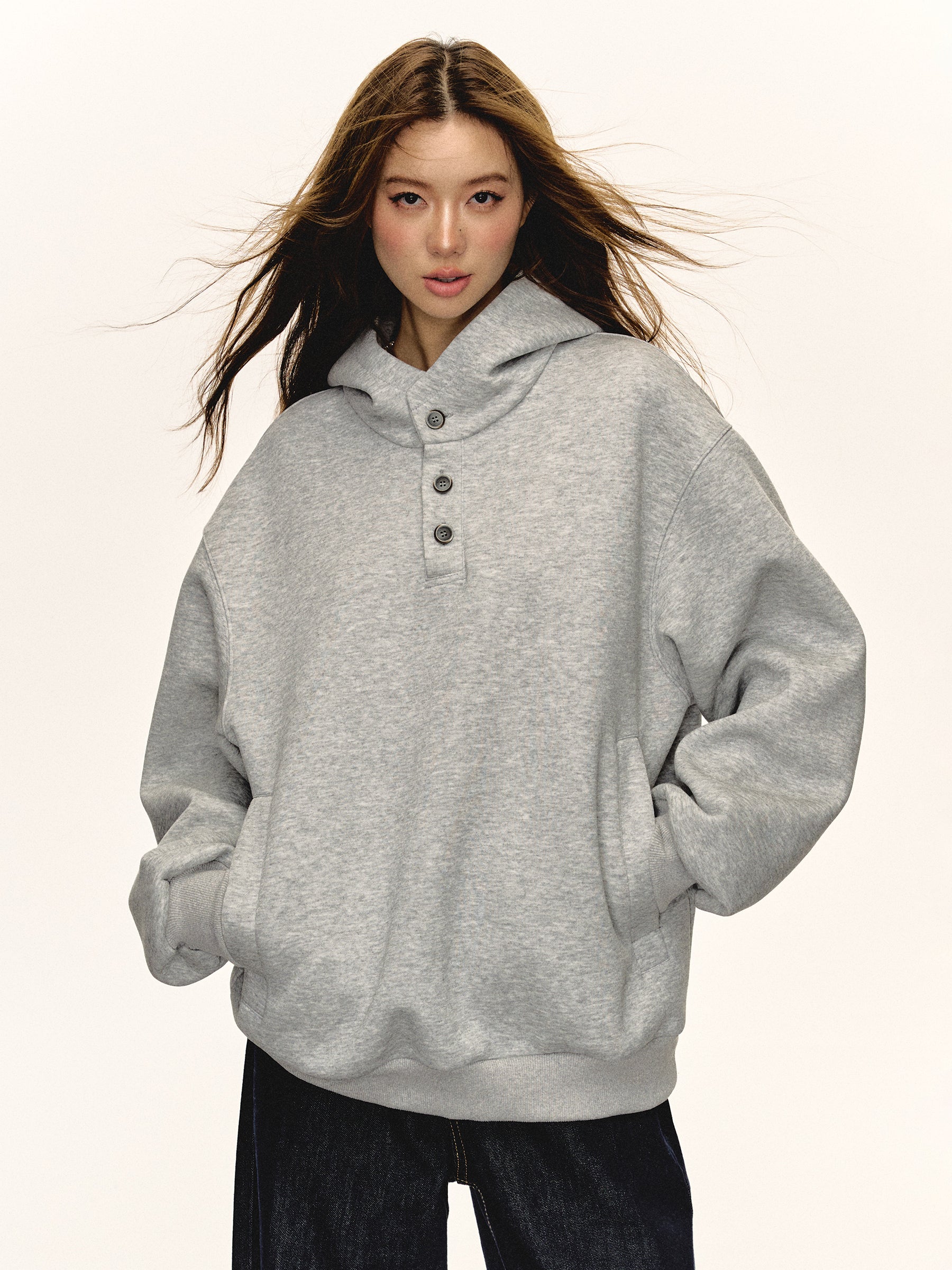Retro Loose Fit Hoodie for Women Fall Casual Pullover Trendy Sweatshirt