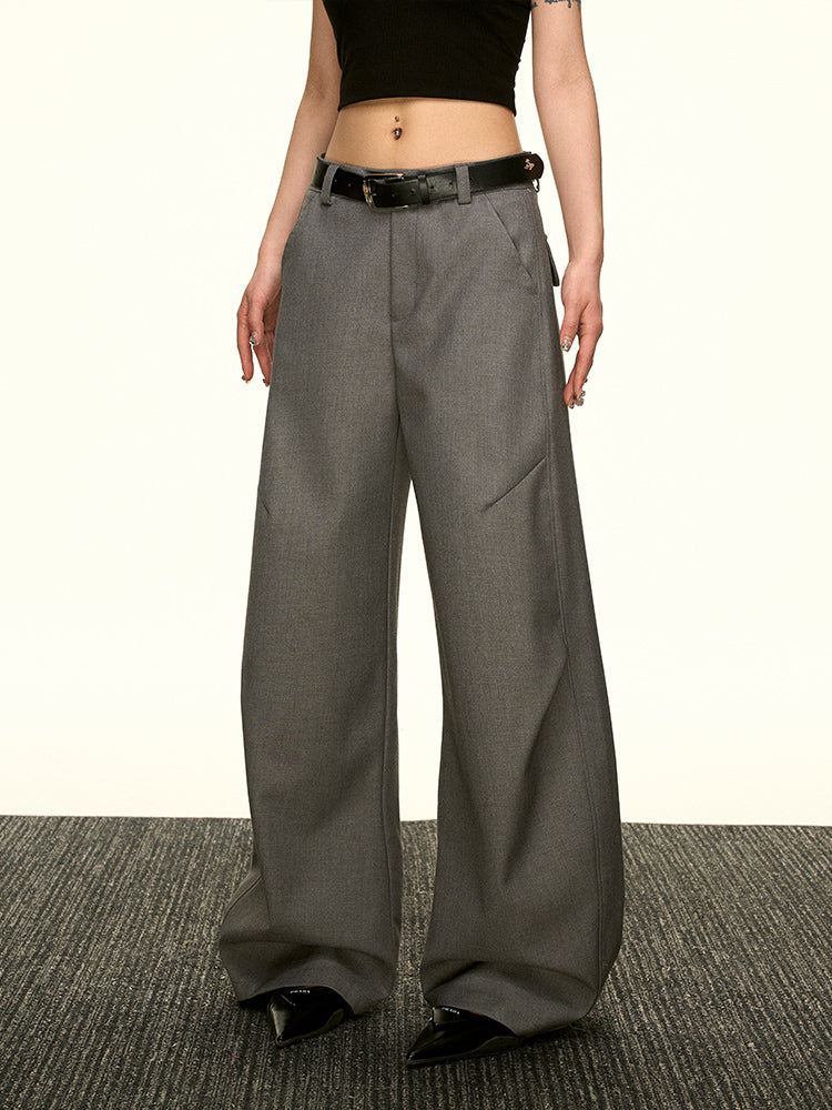 High Quality Wide Leg Pants for Women Vintage Summer Relaxed Casual Trousers